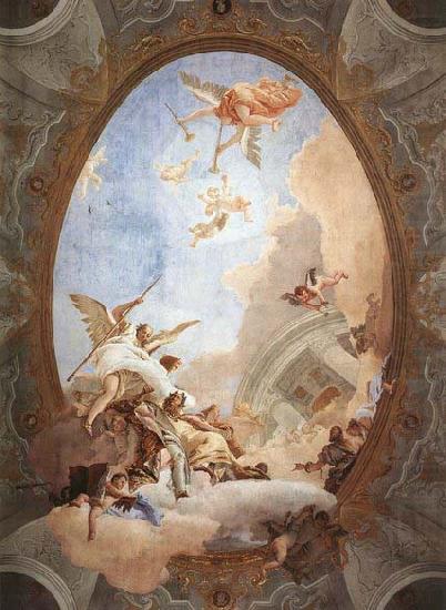 Allegory of Merit Accompanied by Nobility and Virtue, Giovanni Battista Tiepolo